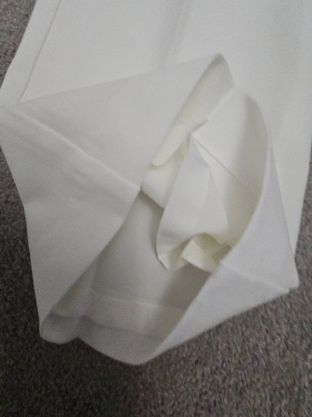NY&C Lined White/Ivory Pants - Size 0 - Picture 4 of 5